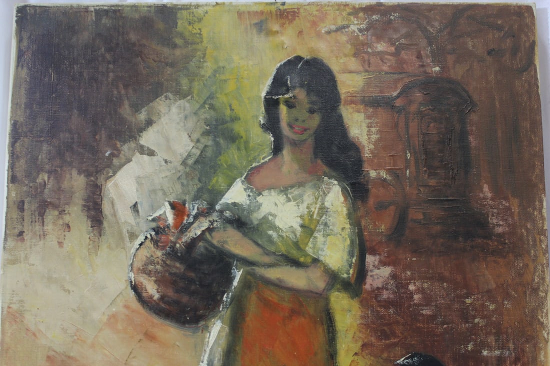 A Signed Oil on Canvas - 3