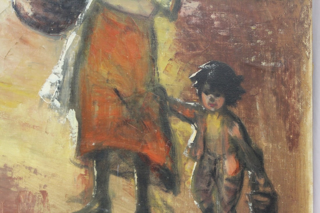 A Signed Oil on Canvas - 5