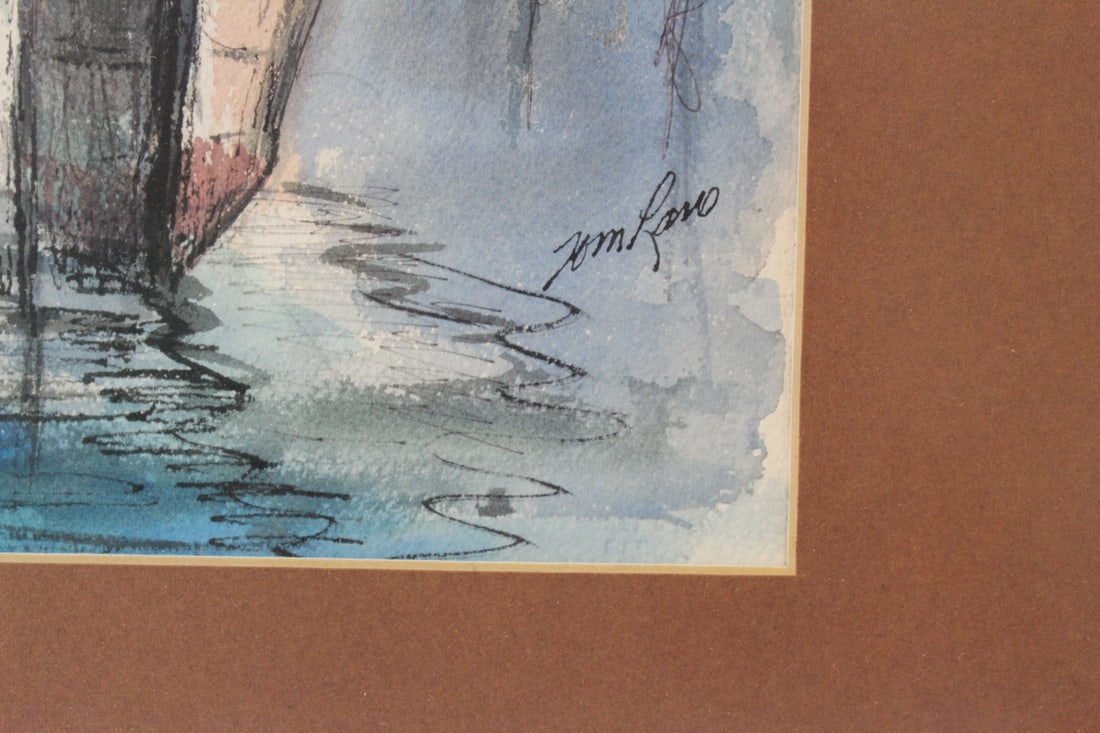 A Signed Watercolor by Tom Lano - 3