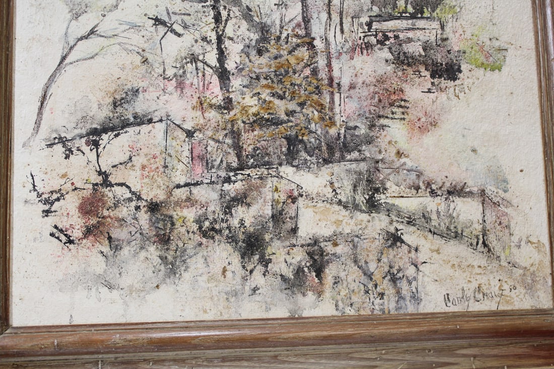 A Signed Carly Craig '56 Oil on Board - 4