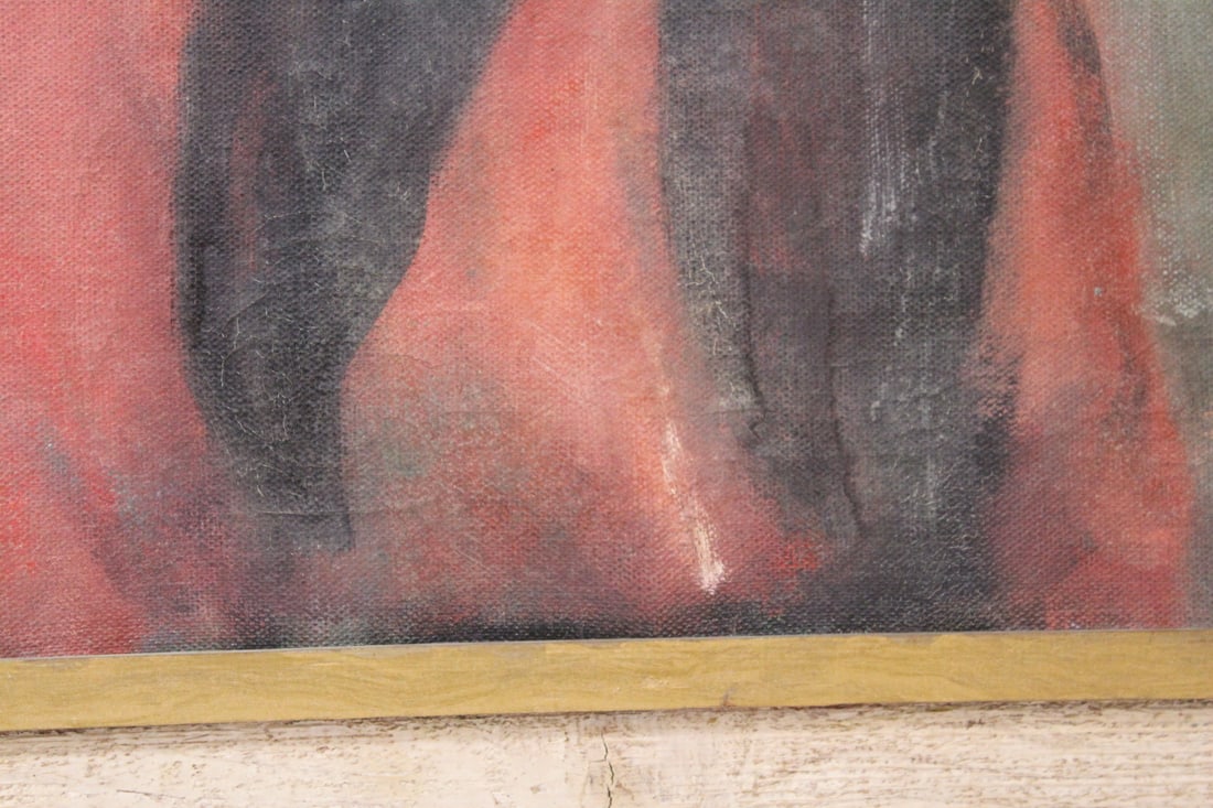 A Vintage/Retro Oil on Canvas of a Girl - 4