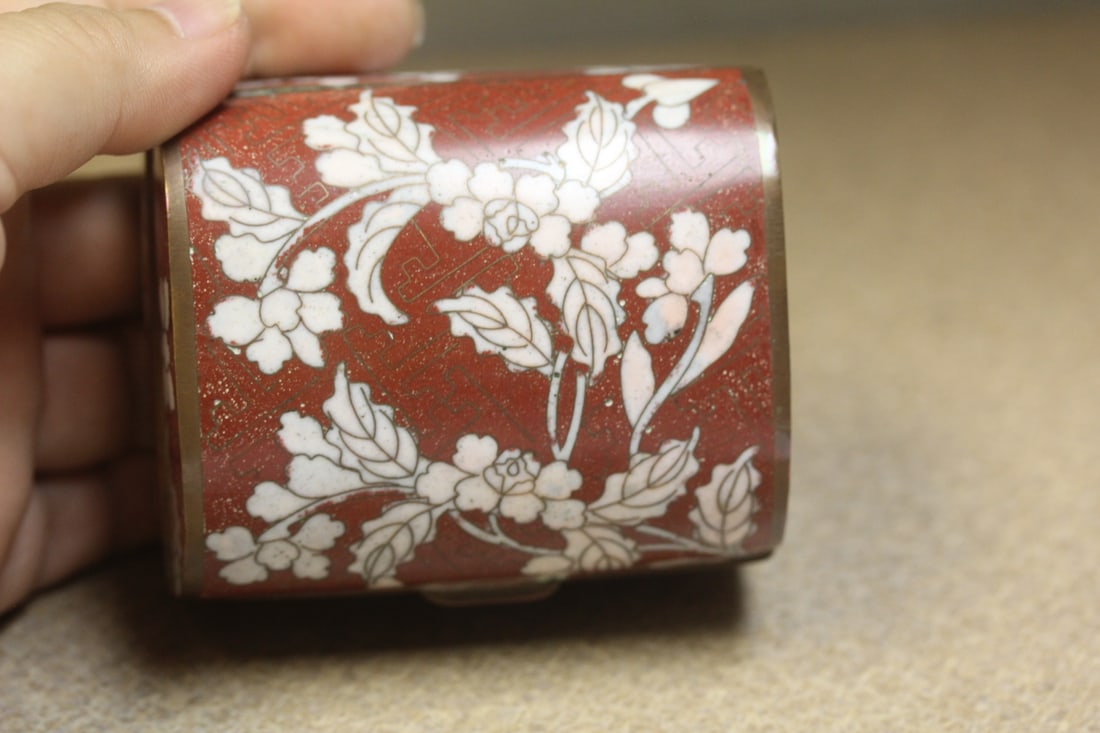 Antique Chinese Cloisonne Dome Box - 2