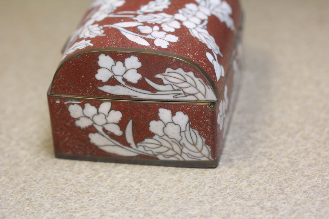 Antique Chinese Cloisonne Dome Box - 5