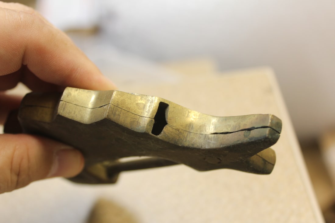 Vintage Chinese Brass Fish Lock - 4
