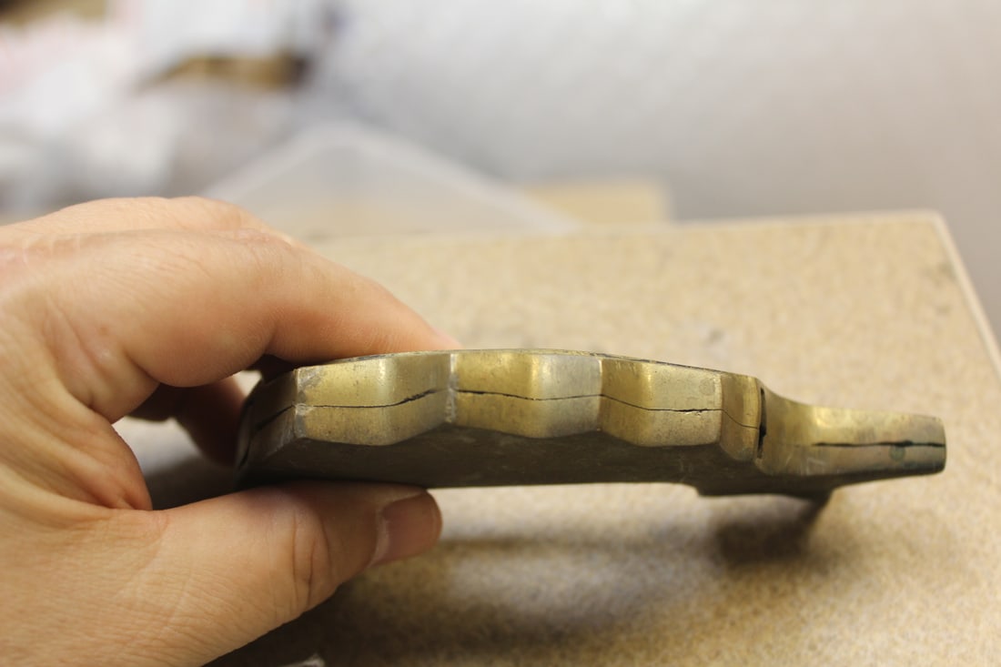 Vintage Chinese Brass Fish Lock - 5