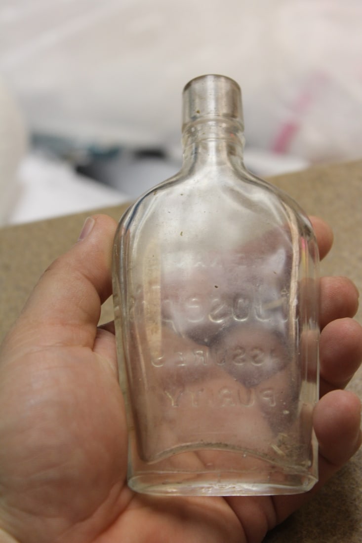 Antique Embossed Cork Bottle - 3