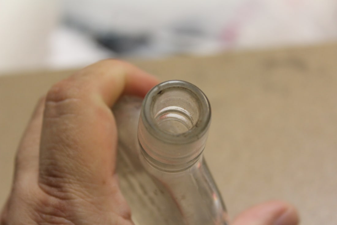 Antique Embossed Cork Bottle - 5