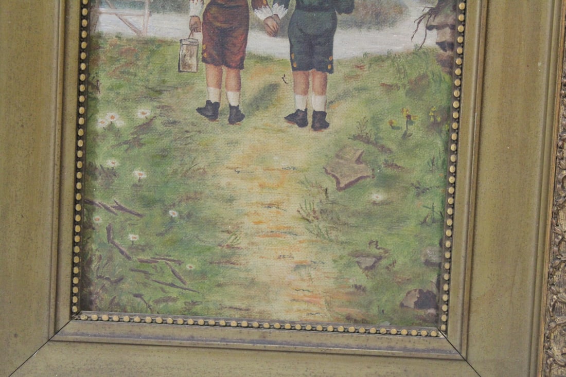 An Antique Oil on Canvas Painting - 3