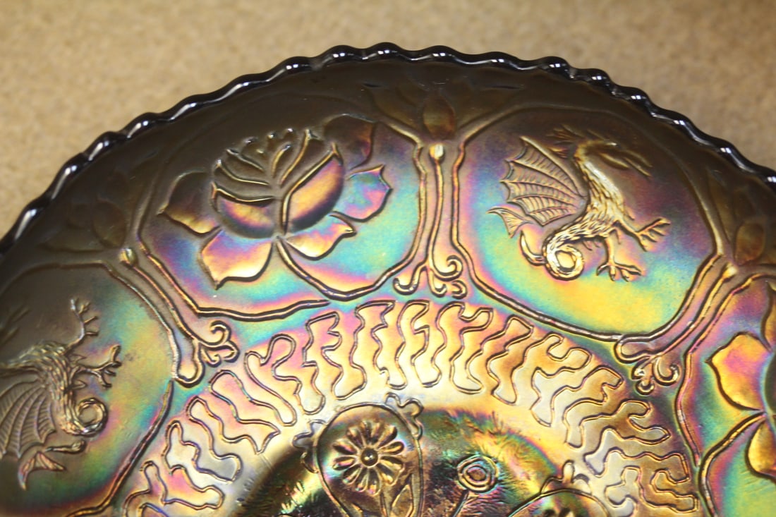 Carnival glass bowl - 5