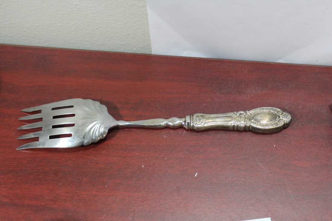 A Large Sterling Handle Fork - 2