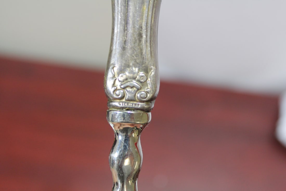A Large Sterling Handle Fork - 4
