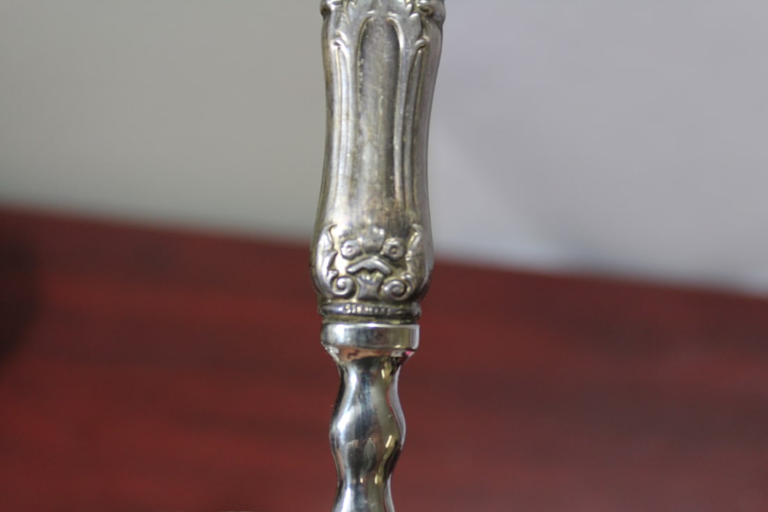 A Large Sterling Handle Fork - 5
