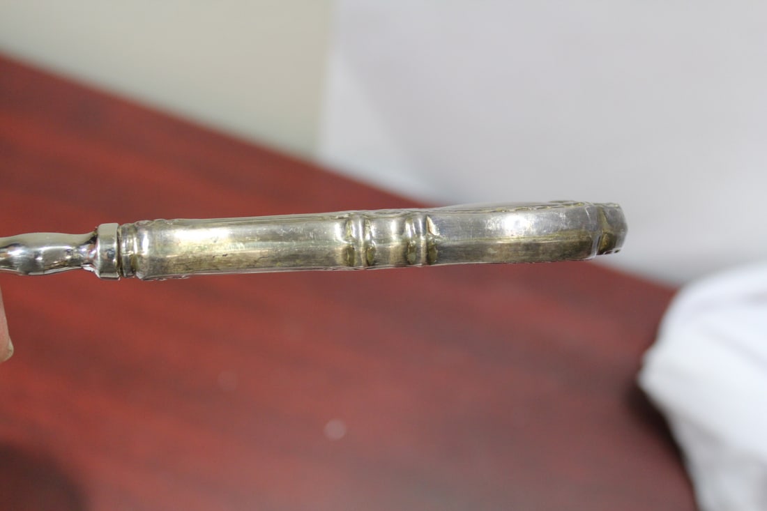 A Large Sterling Handle Fork - 6