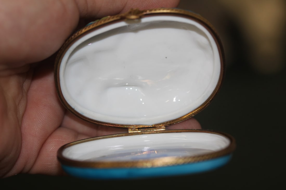 Rare Limoges Lighthouse Trinket Box - 8