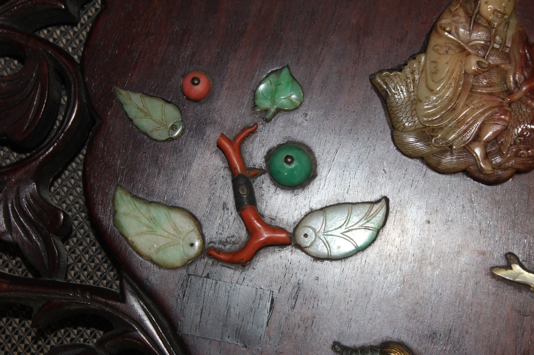 An Antique Chinese Jade/Hardstone Plaque - 10