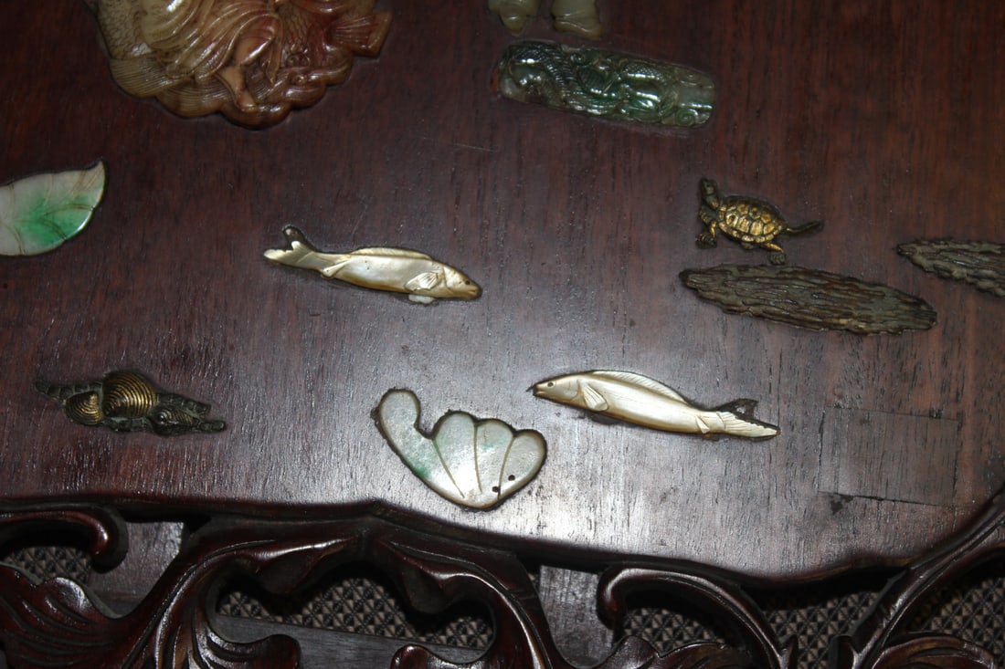An Antique Chinese Jade/Hardstone Plaque - 11