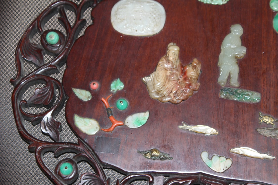 An Antique Chinese Jade/Hardstone Plaque - 3