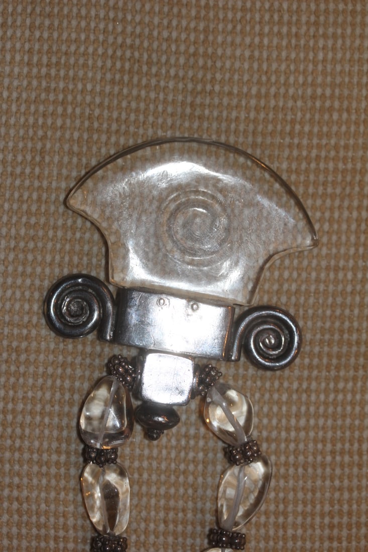 Sterling and Lucite Necklace - 2