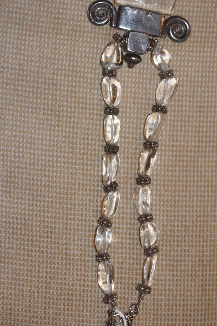 Sterling and Lucite Necklace - 3