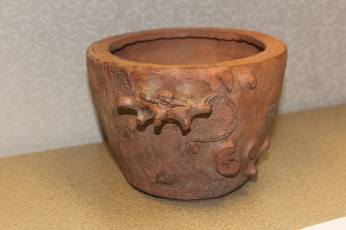 Vintage/Antique Chinese Yixing or Zisha Plant Pot - 3