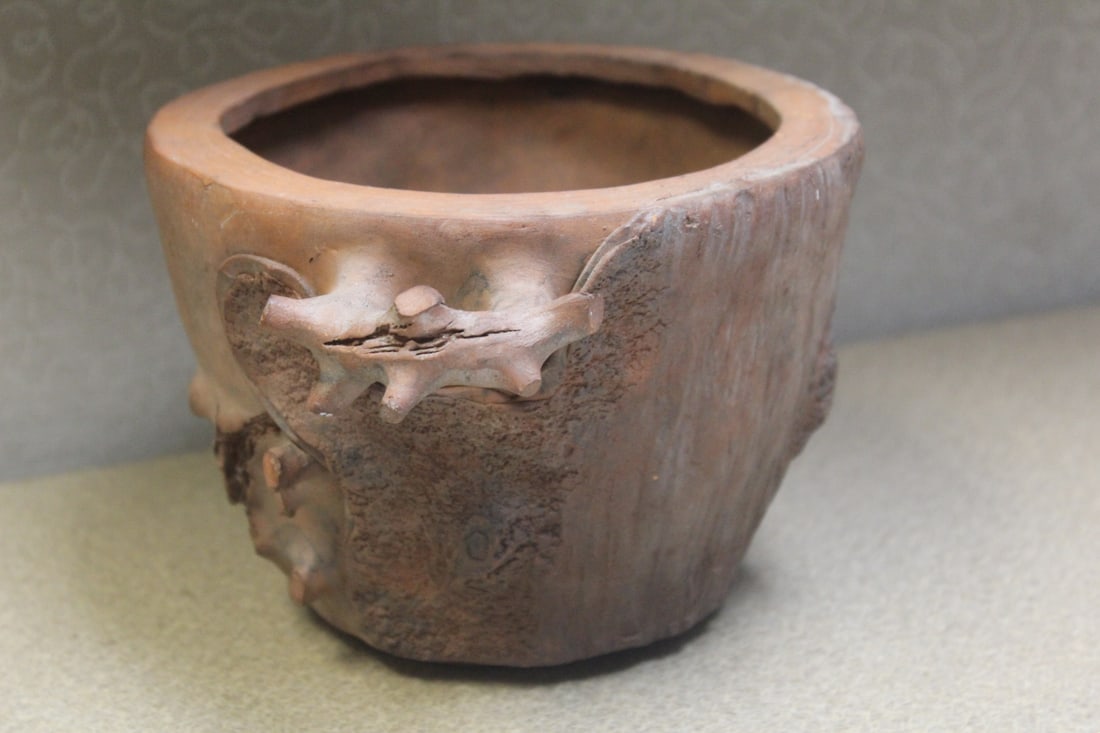 Vintage/Antique Chinese Yixing or Zisha Plant Pot - 4