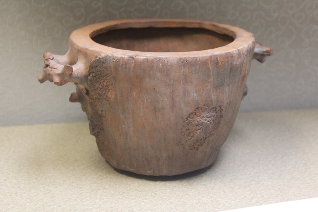 Vintage/Antique Chinese Yixing or Zisha Plant Pot - 5