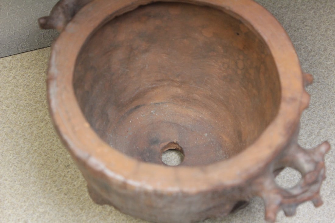 Vintage/Antique Chinese Yixing or Zisha Plant Pot - 7