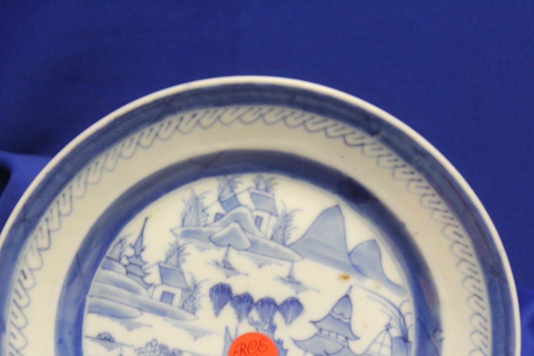 A Chinese Blue and White Canton Plate - 2