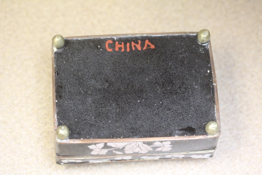 Antique Chinese Cloisonne Dome Box - 3