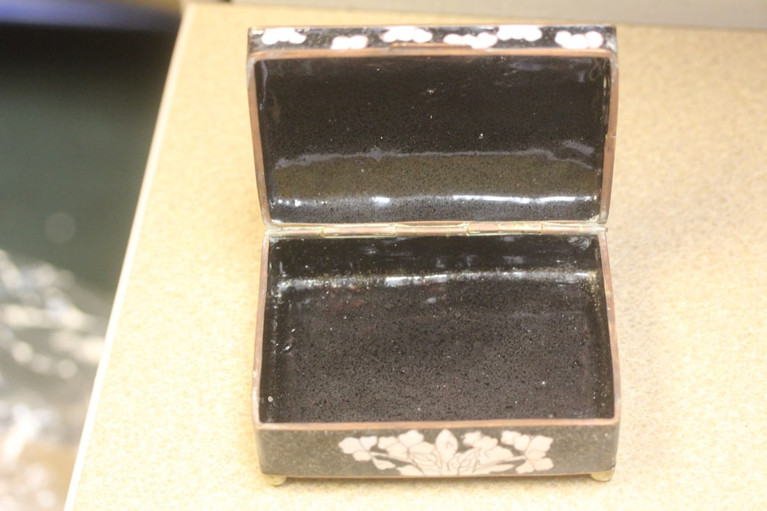 Antique Chinese Cloisonne Dome Box - 7
