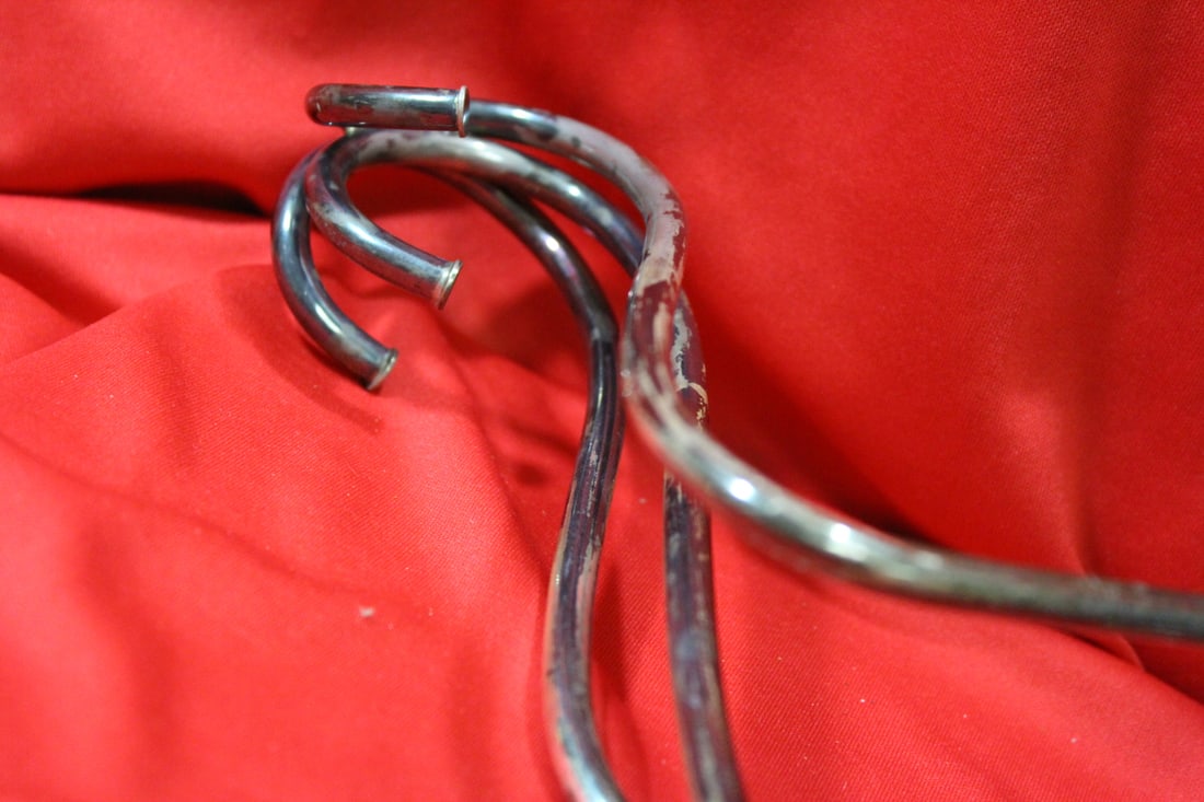 A Pair of Weighted Sterling Candlesticks - 4