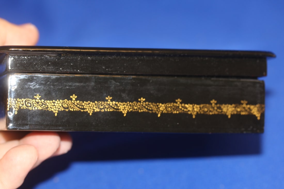 A Signed Hand Painted Russian Lacquer Box - 2