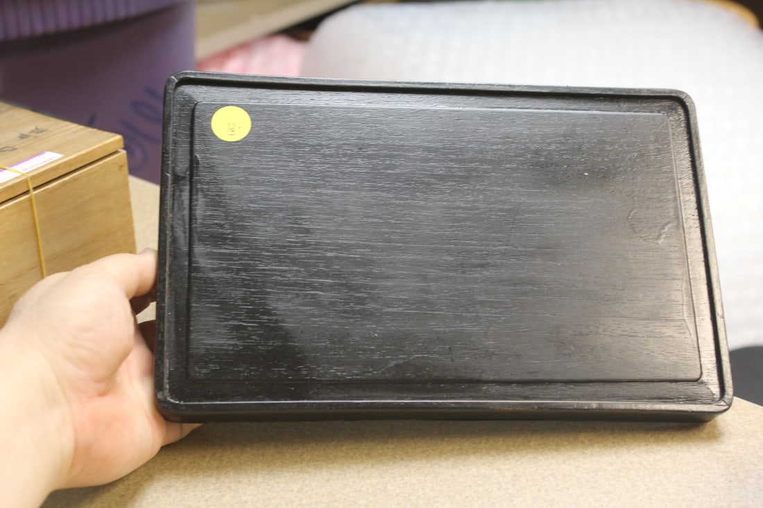 Vintage Double Handle Wooden Tray - 2