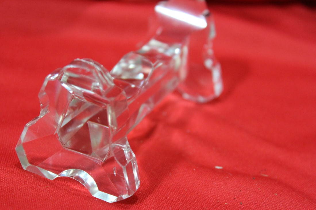 A Cut Glass or Crystal Utensil Rest - 2