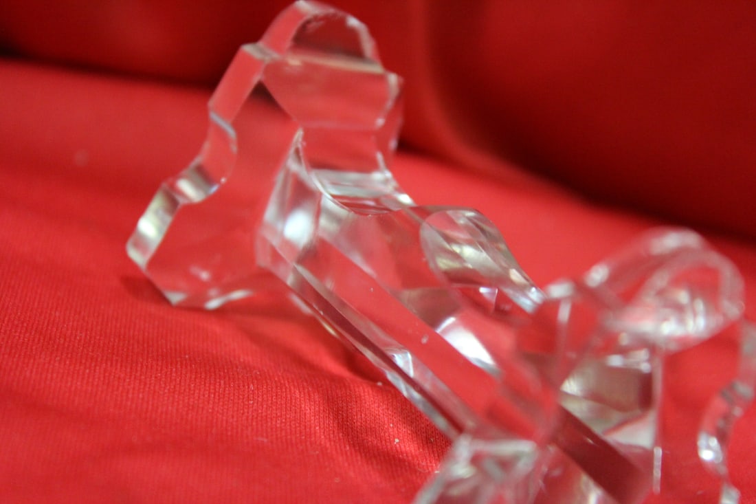 A Cut Glass or Crystal Utensil Rest - 3