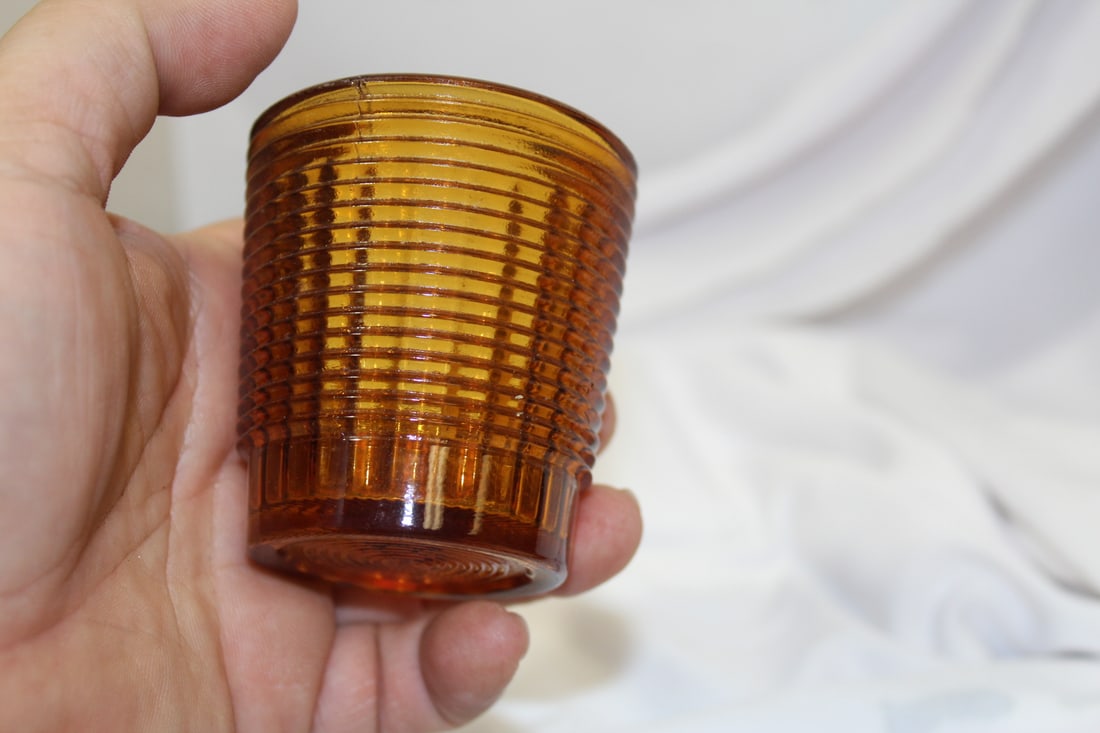 An Amber Glass Cup - 3