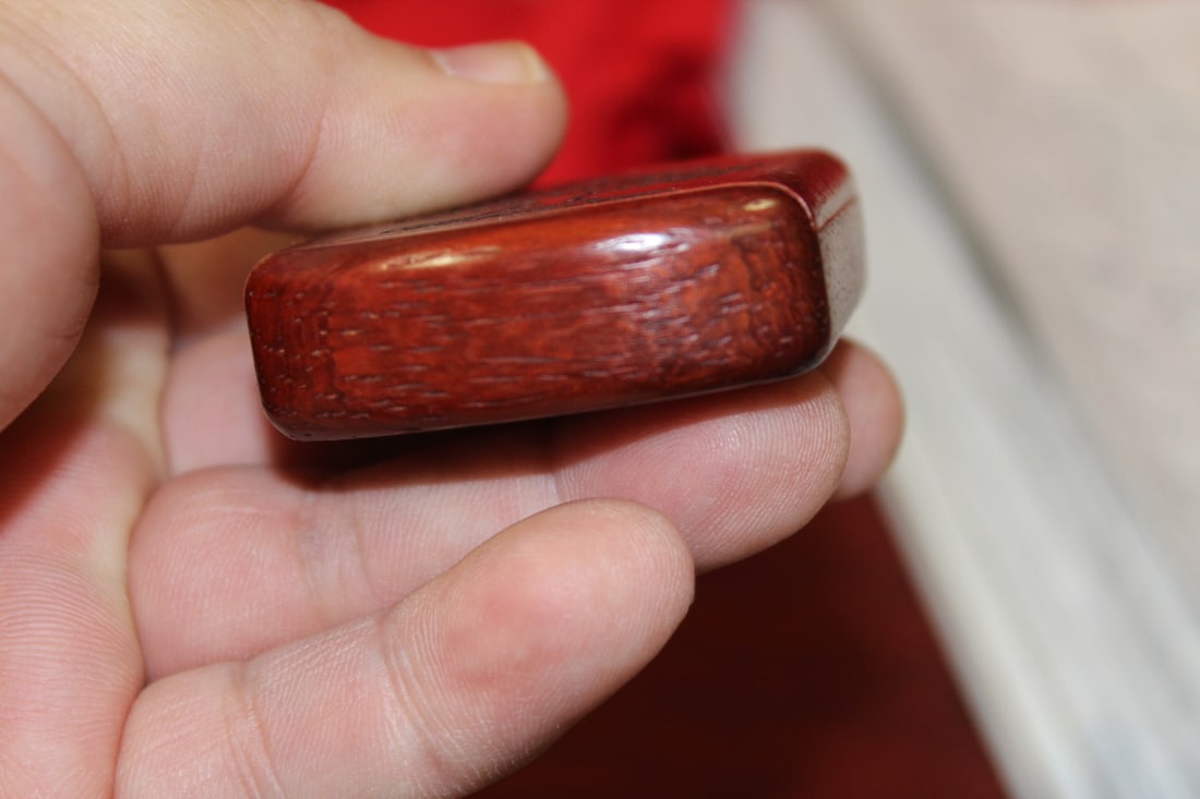 An Inlaid Wooden Slide Trinket Box - 3