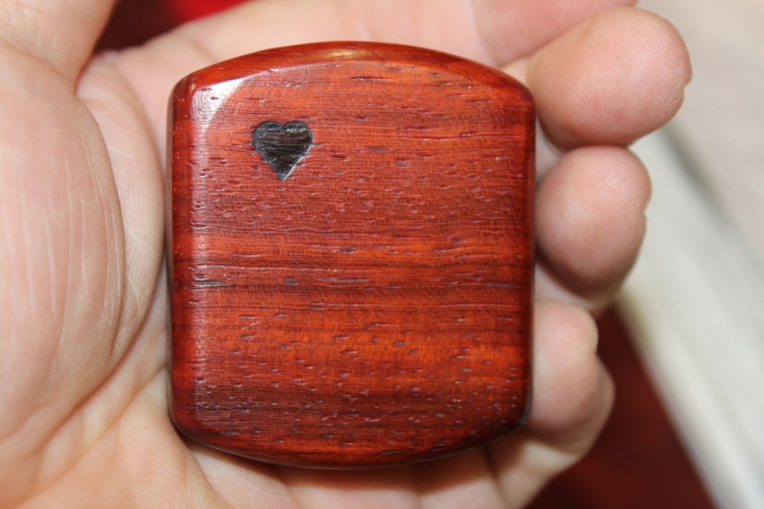 An Inlaid Wooden Slide Trinket Box - 4