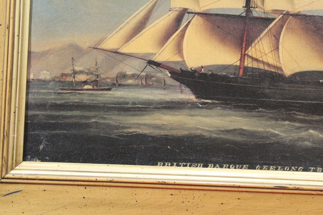A Framed Glicee of a Clipper Ship on Canvas - 5