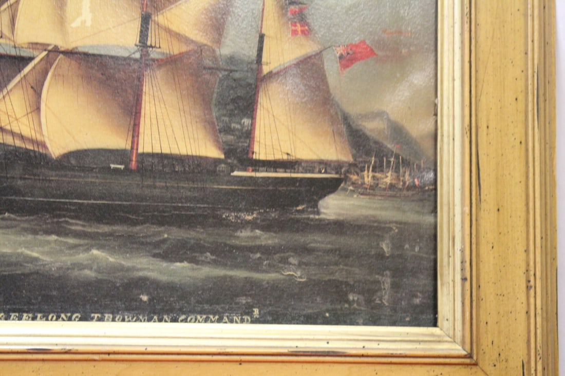 A Framed Glicee of a Clipper Ship on Canvas - 7