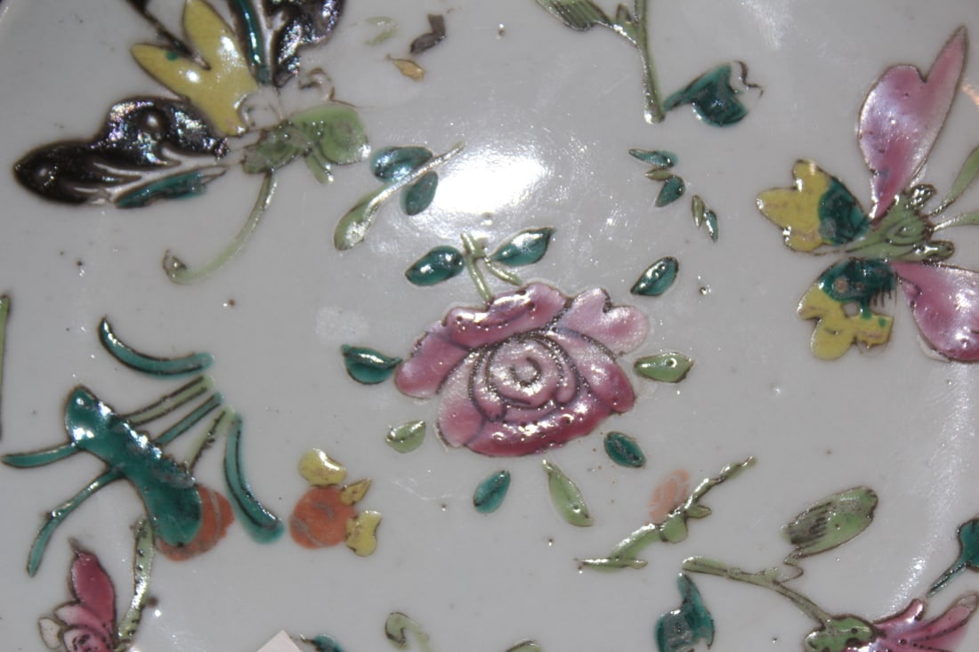 Antique Chinese Famille Rose? Small Plate - 3