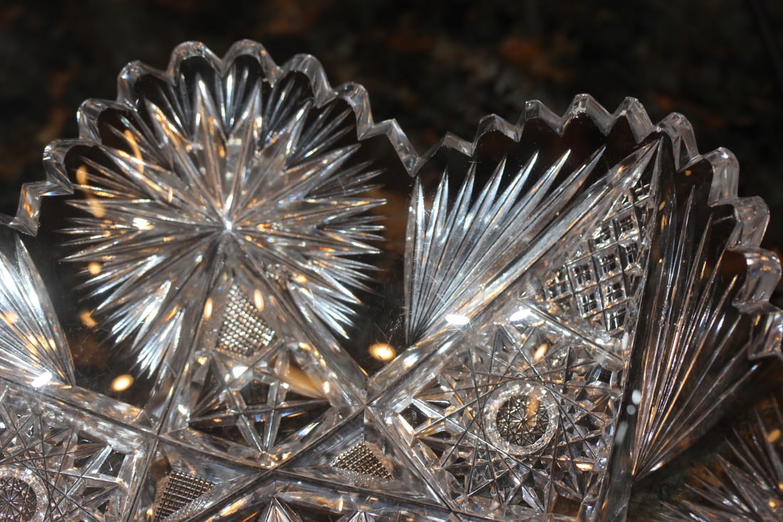 Brilliant Cut Glass Bowl - 4