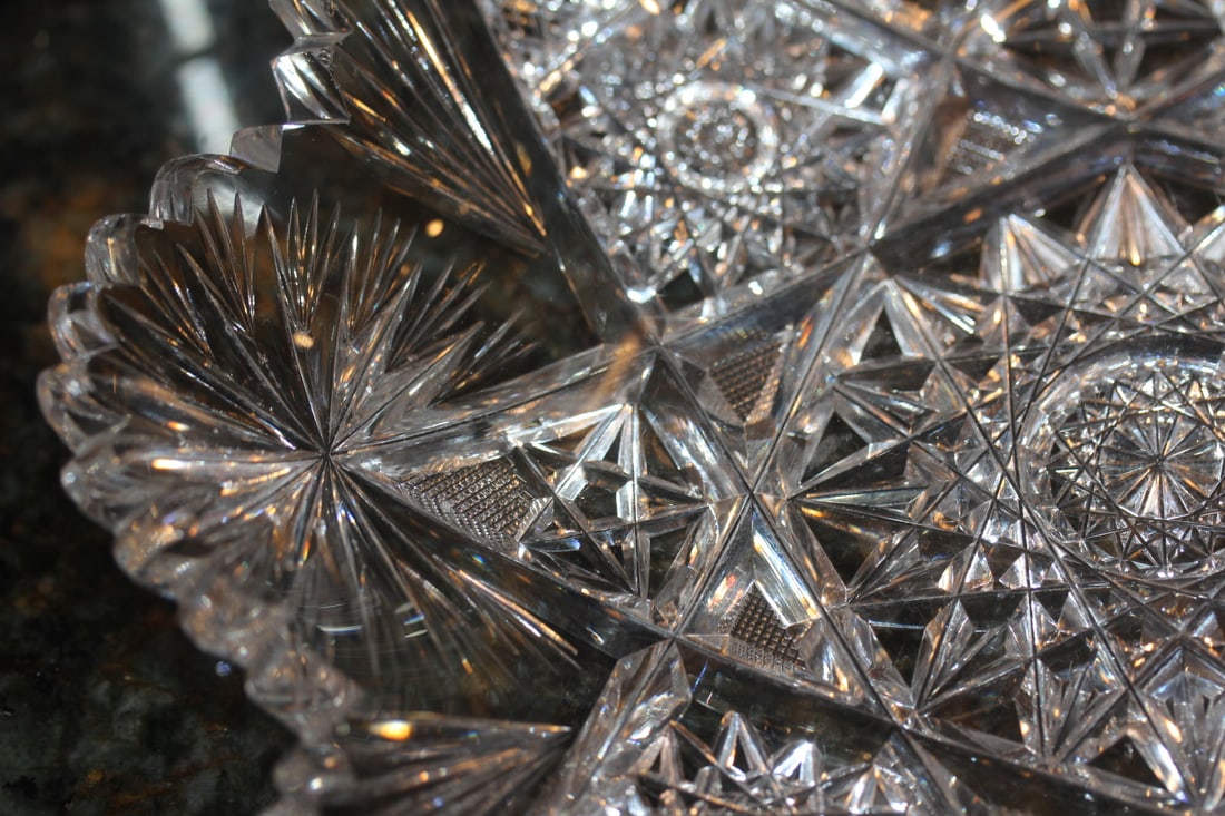 Brilliant Cut Glass Bowl - 5