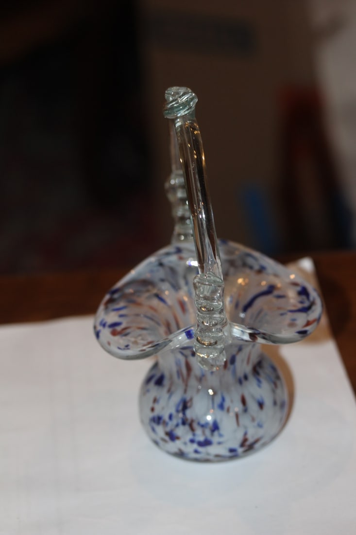 Art Glass Basket - 2