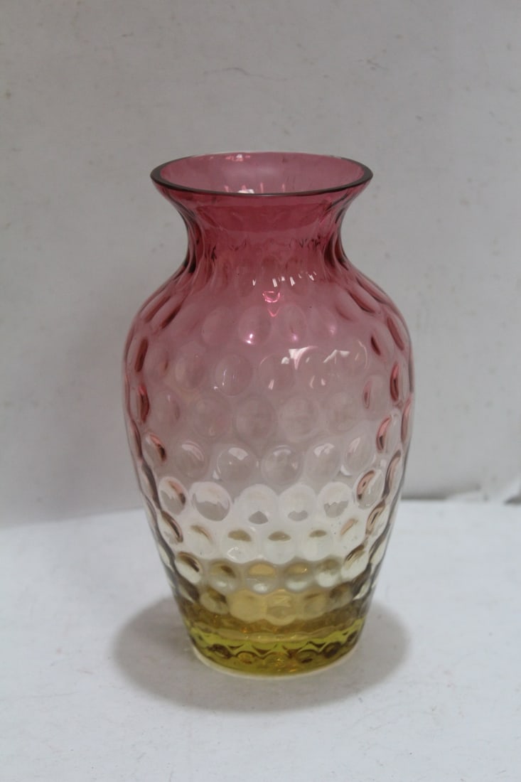A Two Toned Glass Vase - 2