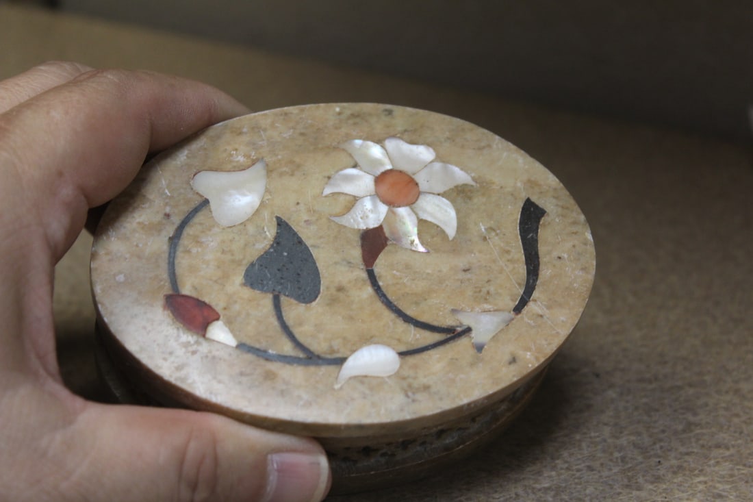 Inlaid Soapstone Box - 2