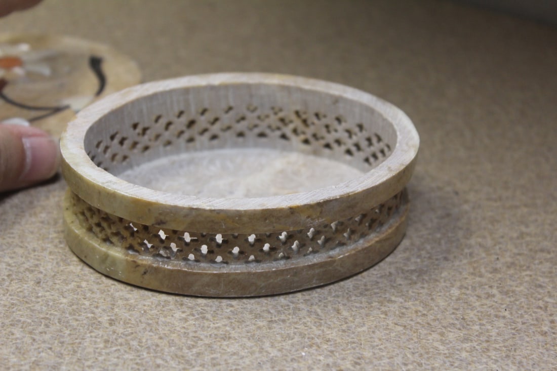 Inlaid Soapstone Box - 4
