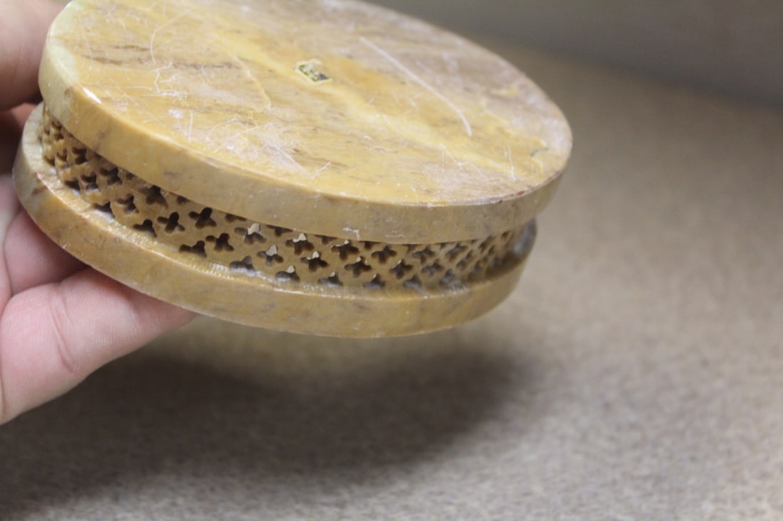 Inlaid Soapstone Box - 6