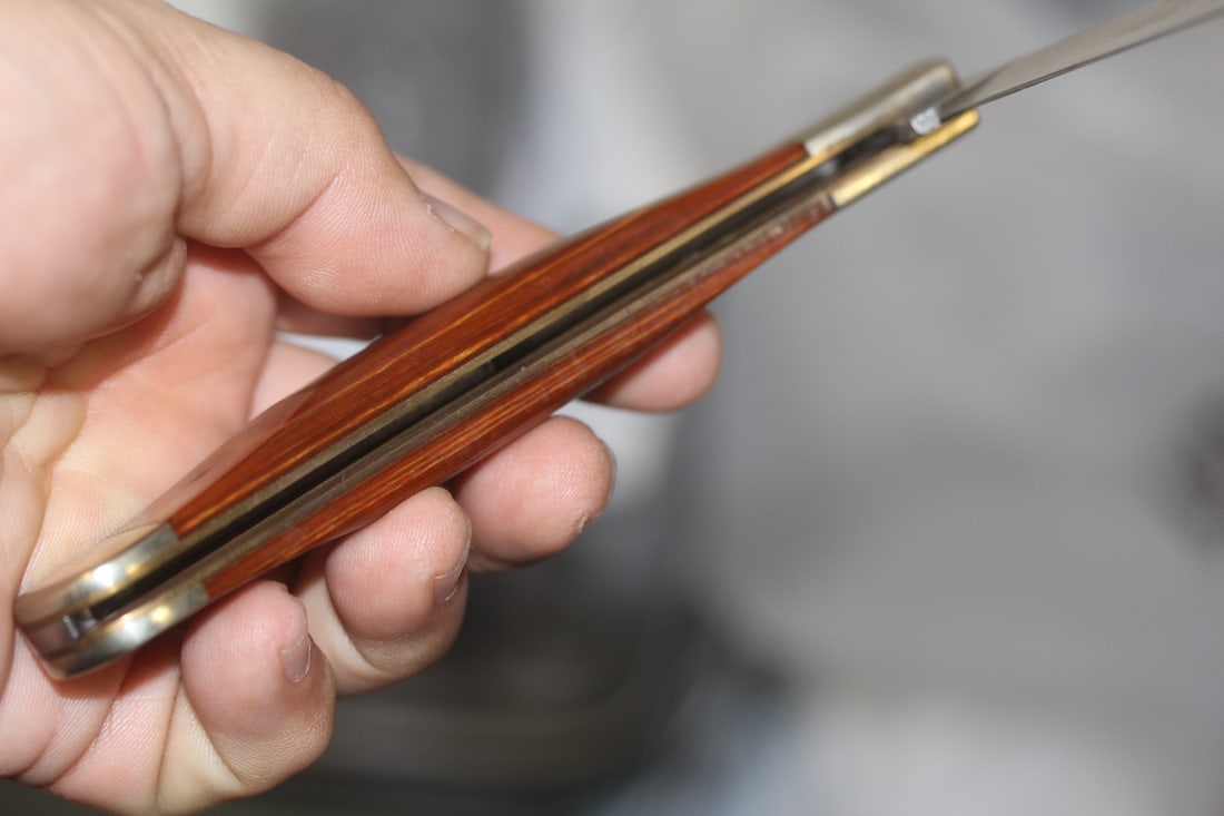Pocket Knife with Leather Sheath - 5