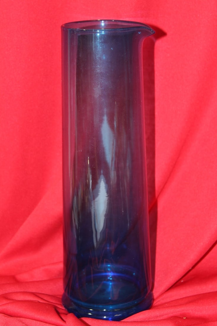 A Cobalt Blue Glass Pitcher - 3